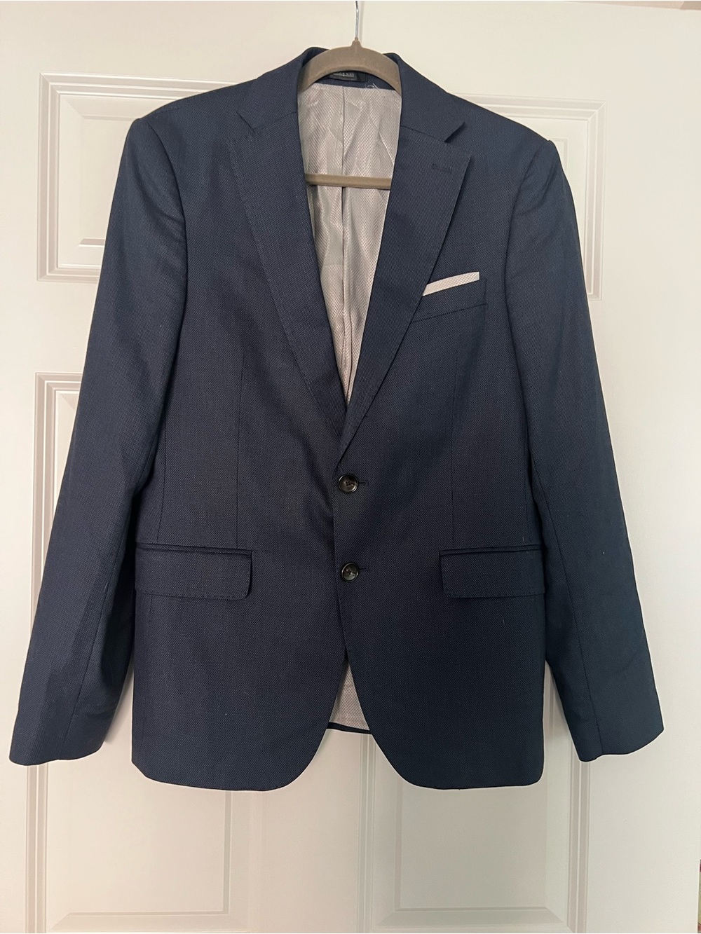 Zara Navy Men's Two-Button Blazer
